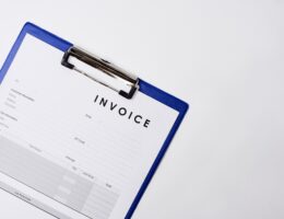 closeup shot of an invoice document on a white sur 2025 02 11 23 52 42 utc