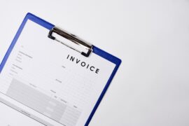 closeup shot of an invoice document on a white sur 2025 02 11 23 52 42 utc