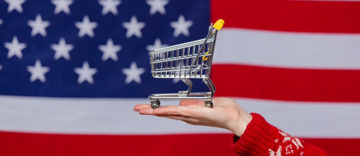 female hand in christmas sweater holds shopping ca 2024 09 26 01 25 23 utc