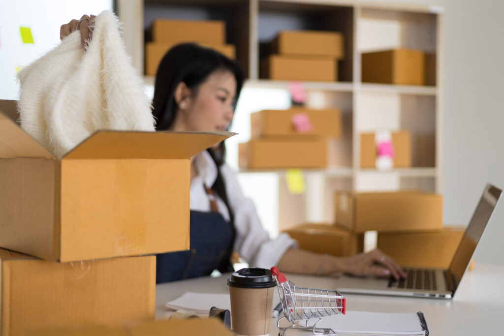 small ecommerce business owner is working on a lap 2025 03 23 21 41 53 utc