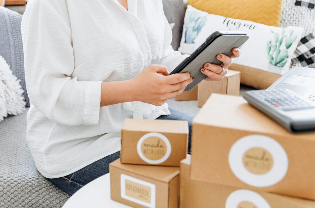 young woman surrounded working on tablet computer 2025 03 09 12 18 56 utc