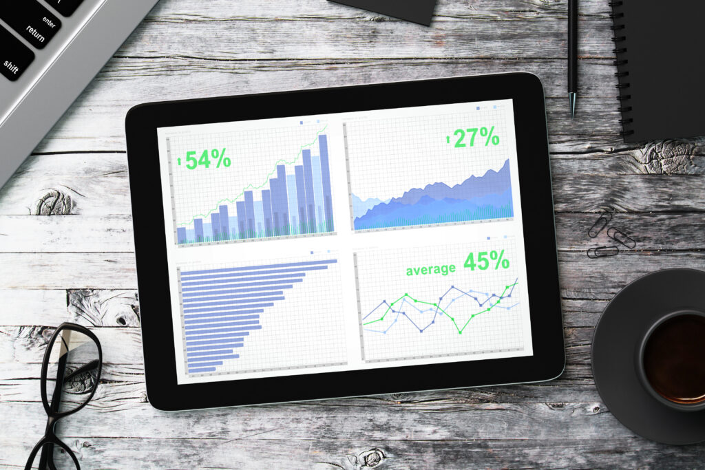 Küçük İşletmeler için Dijitalleşme Rehberi 5 digital tablet with business graph on the screen 2026 01 11 08 46 27 utc